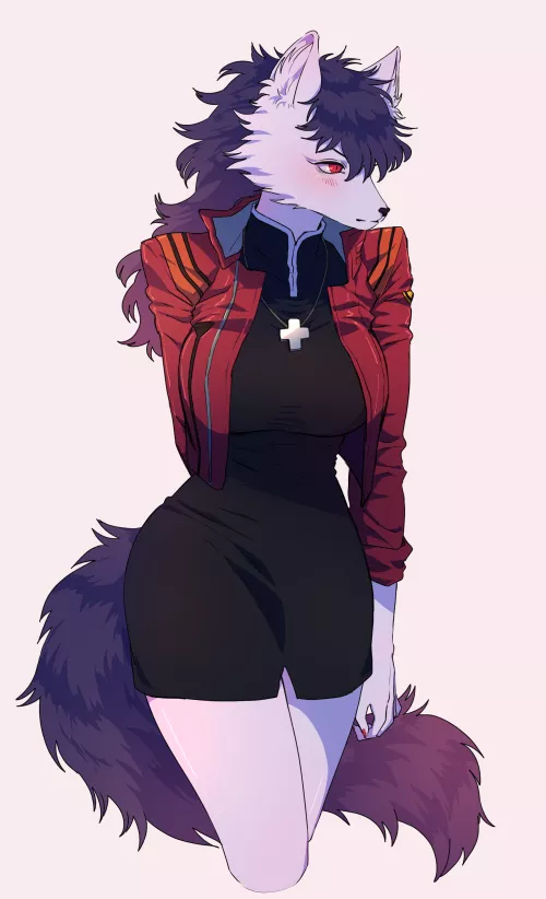 i drew my girl in nge misato's fit cause someone said she looks like her! :> by halfyen