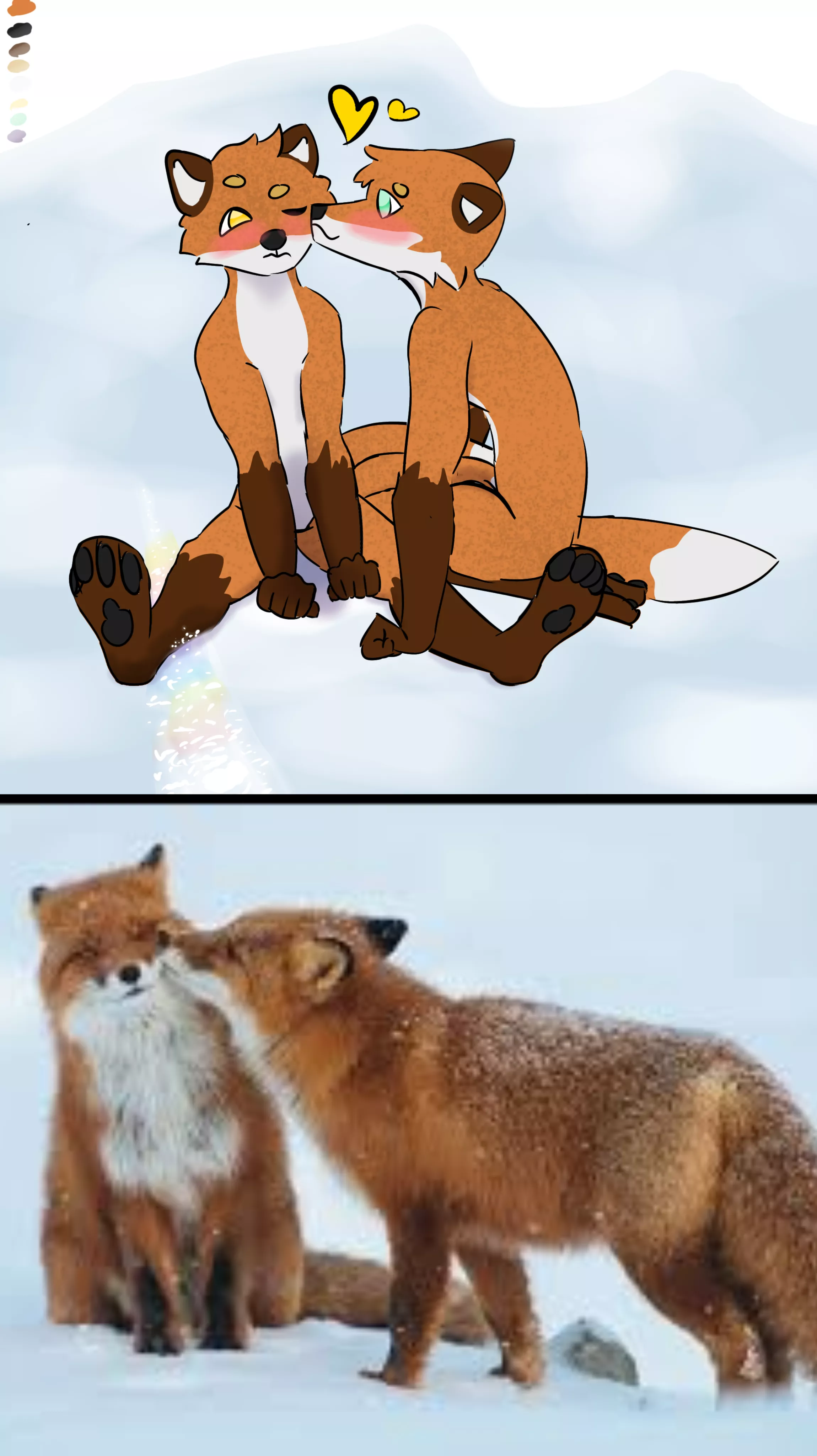 I just layed down and worked on this for a while. Fun! posted by f0xxey