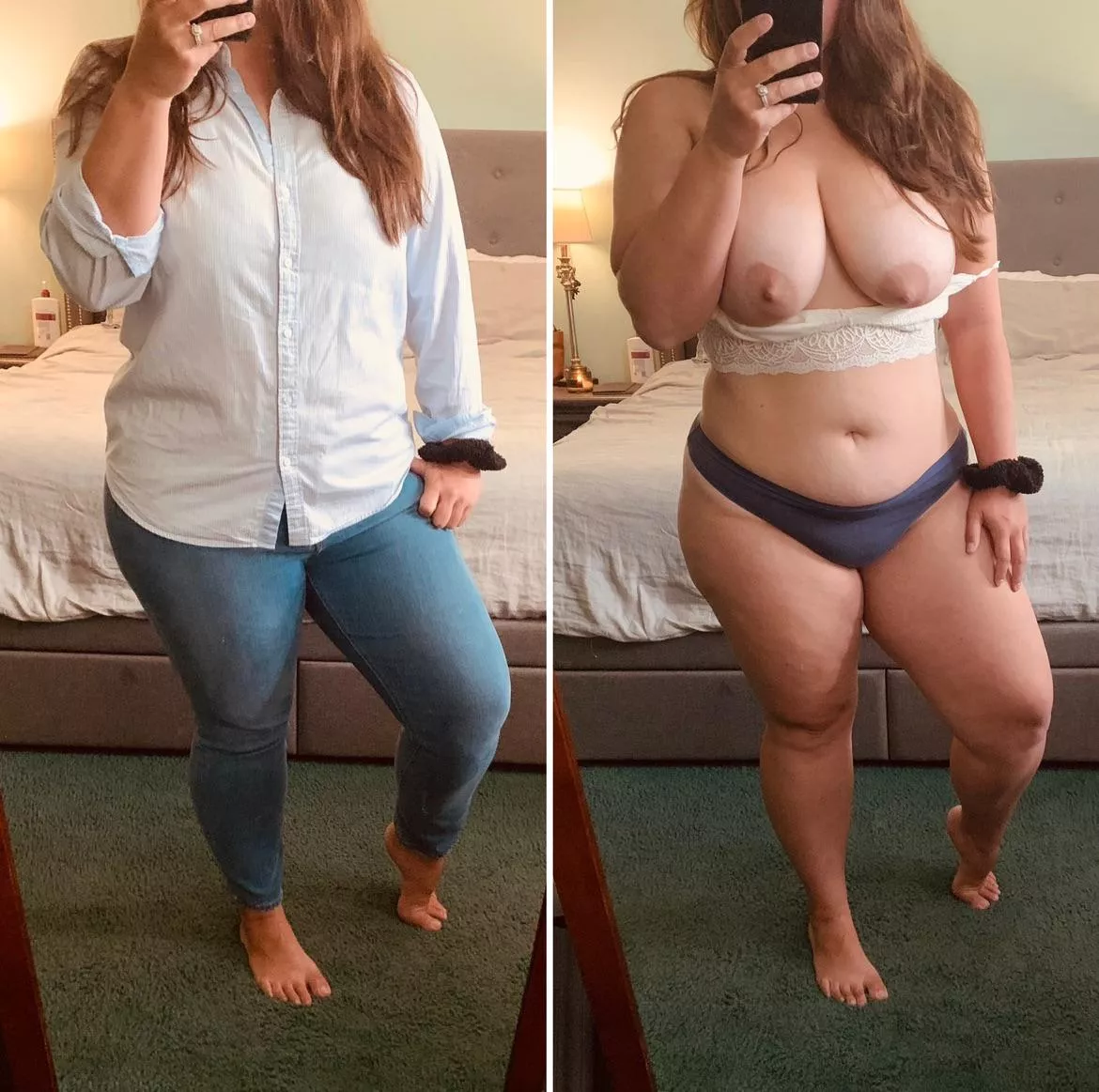 I think my wife looks better without clothes on. What do you think? posted by SignificantSam1