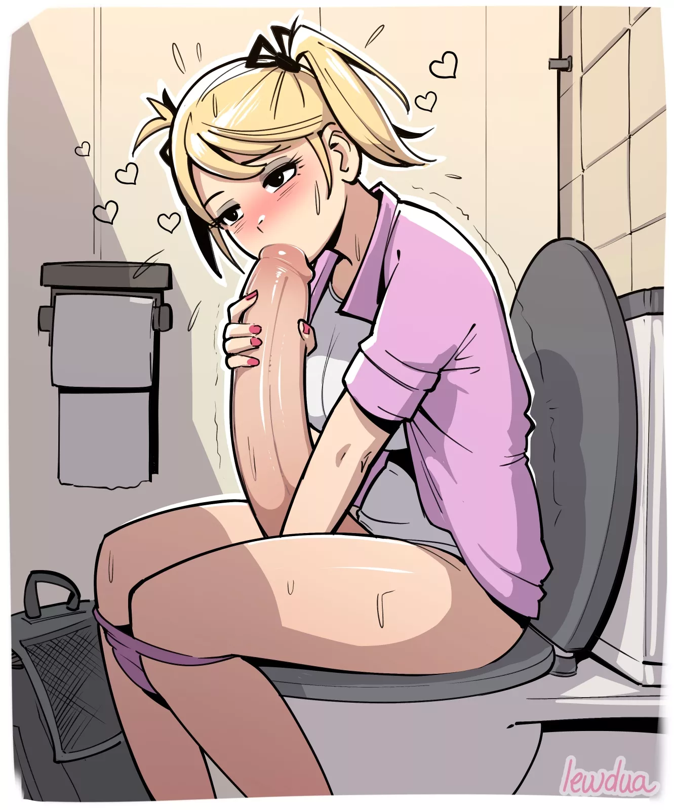 Having fun in the bathroom posted by akjkboss