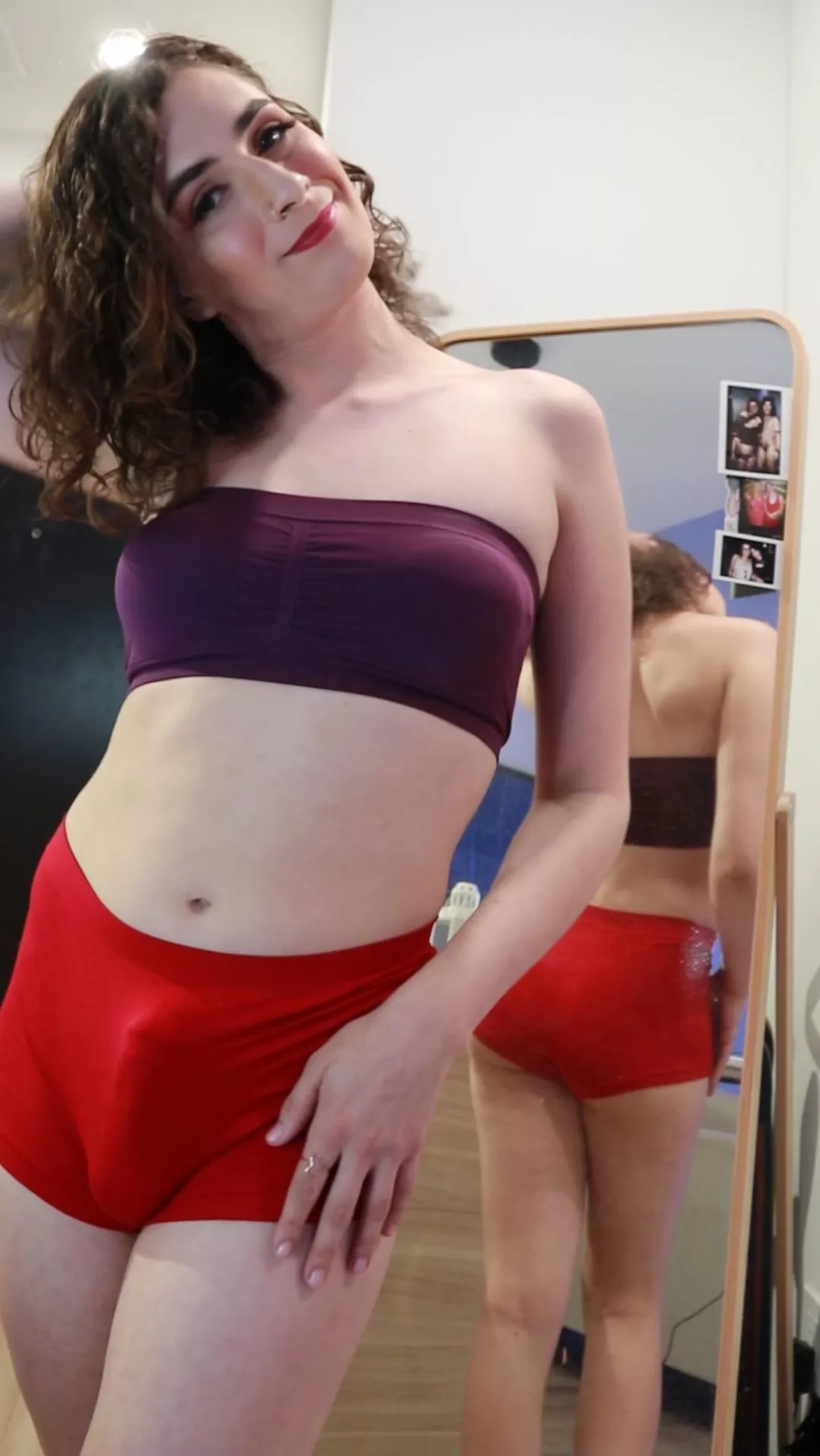 My favorite shorts to show off my bulge 😛 posted by tsnataliehope