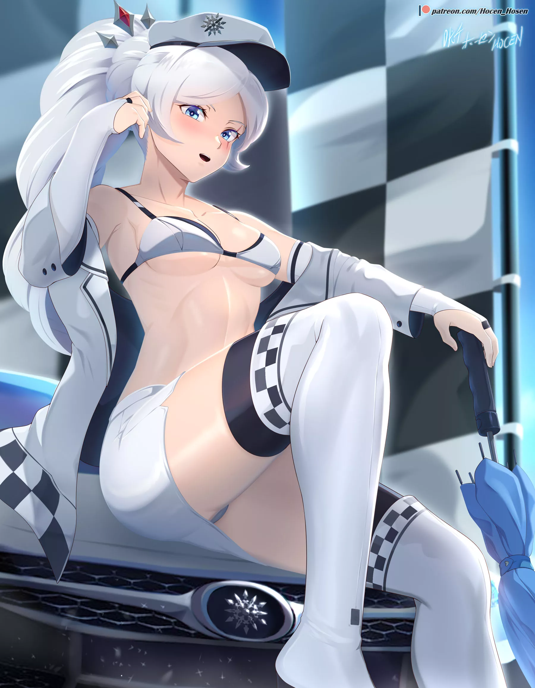 Race Queen Weiss [RWBY] posted by CheetahSperm18