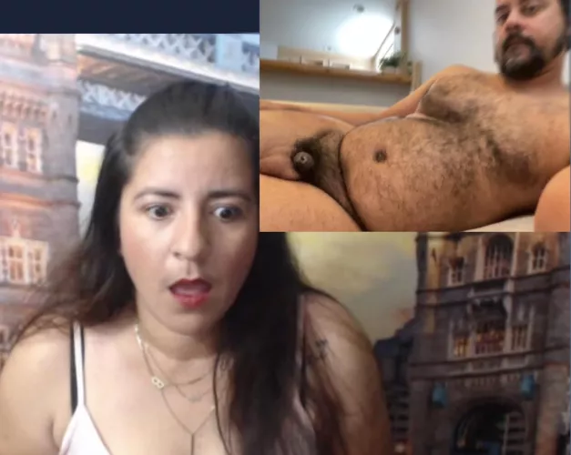 she wasn't expecting to see a little hairy nub by johnnymarsh4444