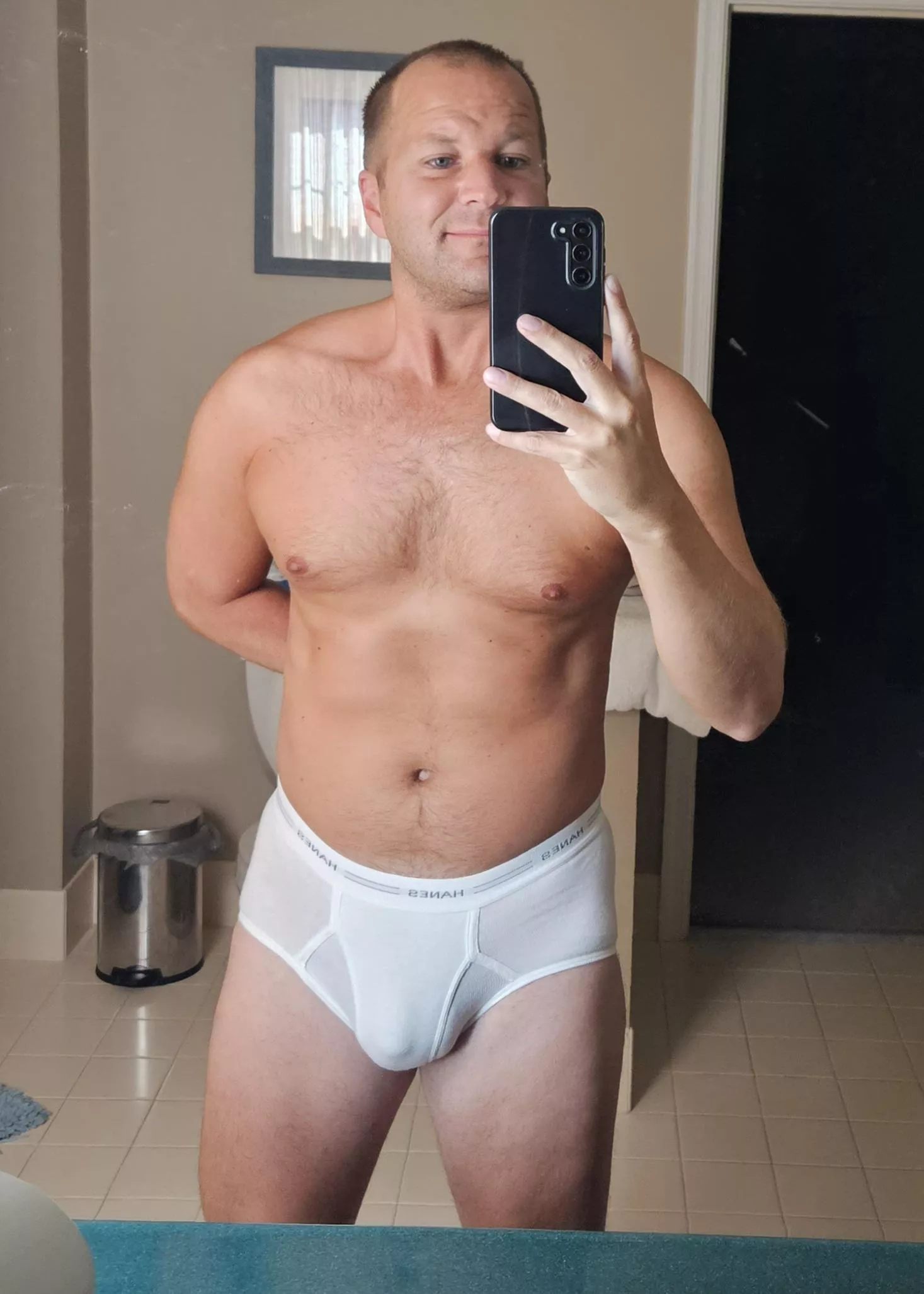 Wearing Hanes dad briefs in the morning [37] posted by mbrf87