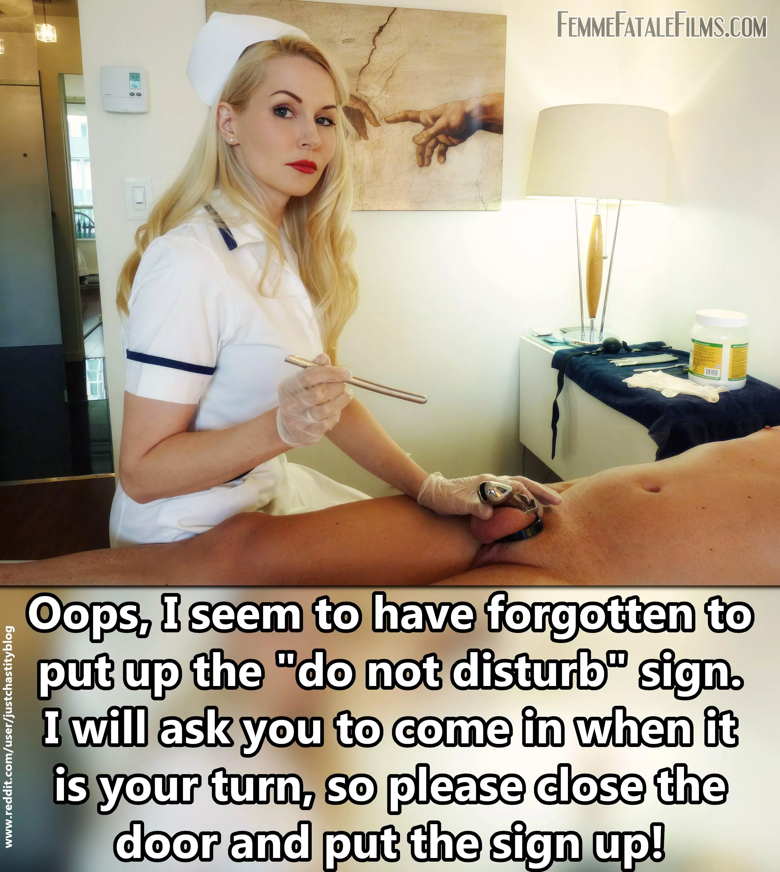 Busy day at the clinic! posted by justchastityblog