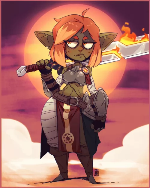 [sfw] Pik, goblin adventurer and champion of the sun, by urivart by morapol