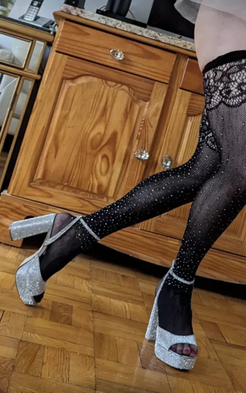 Shiny metallic heels! by lavieautumnrose