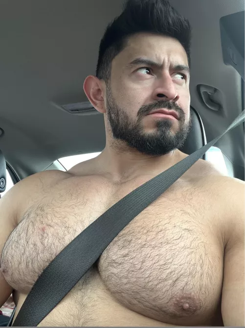 (35) Driving shirtless is the norm. :) by mateomuscle69