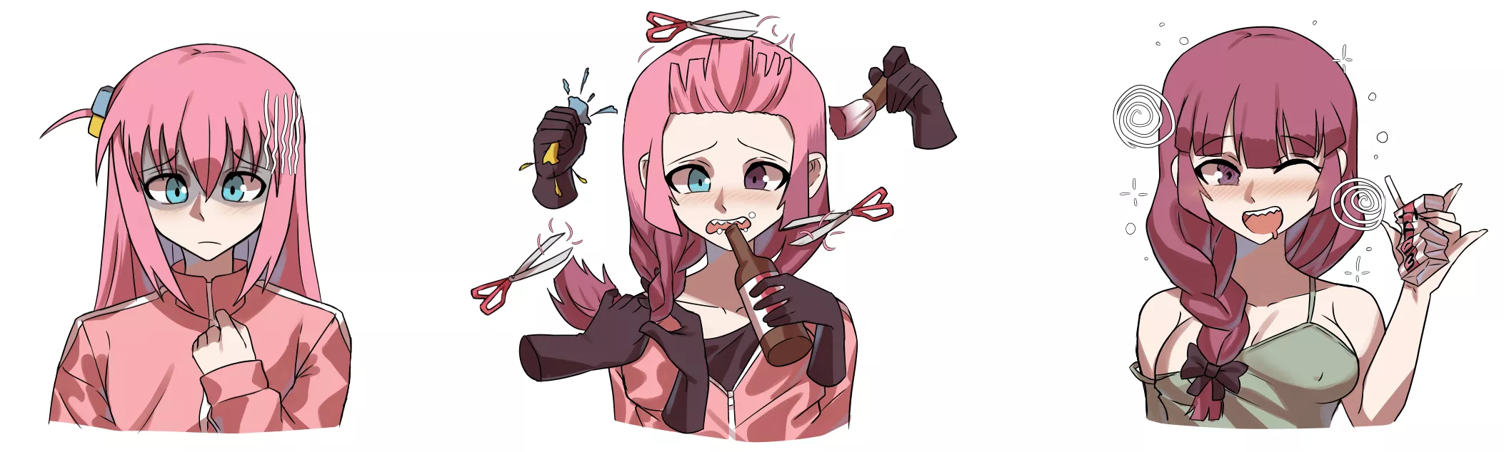 Bocchi's Bad Influence (Bocchi -> Kikuri Hiroi) by erasethismail posted by Princess_Viola