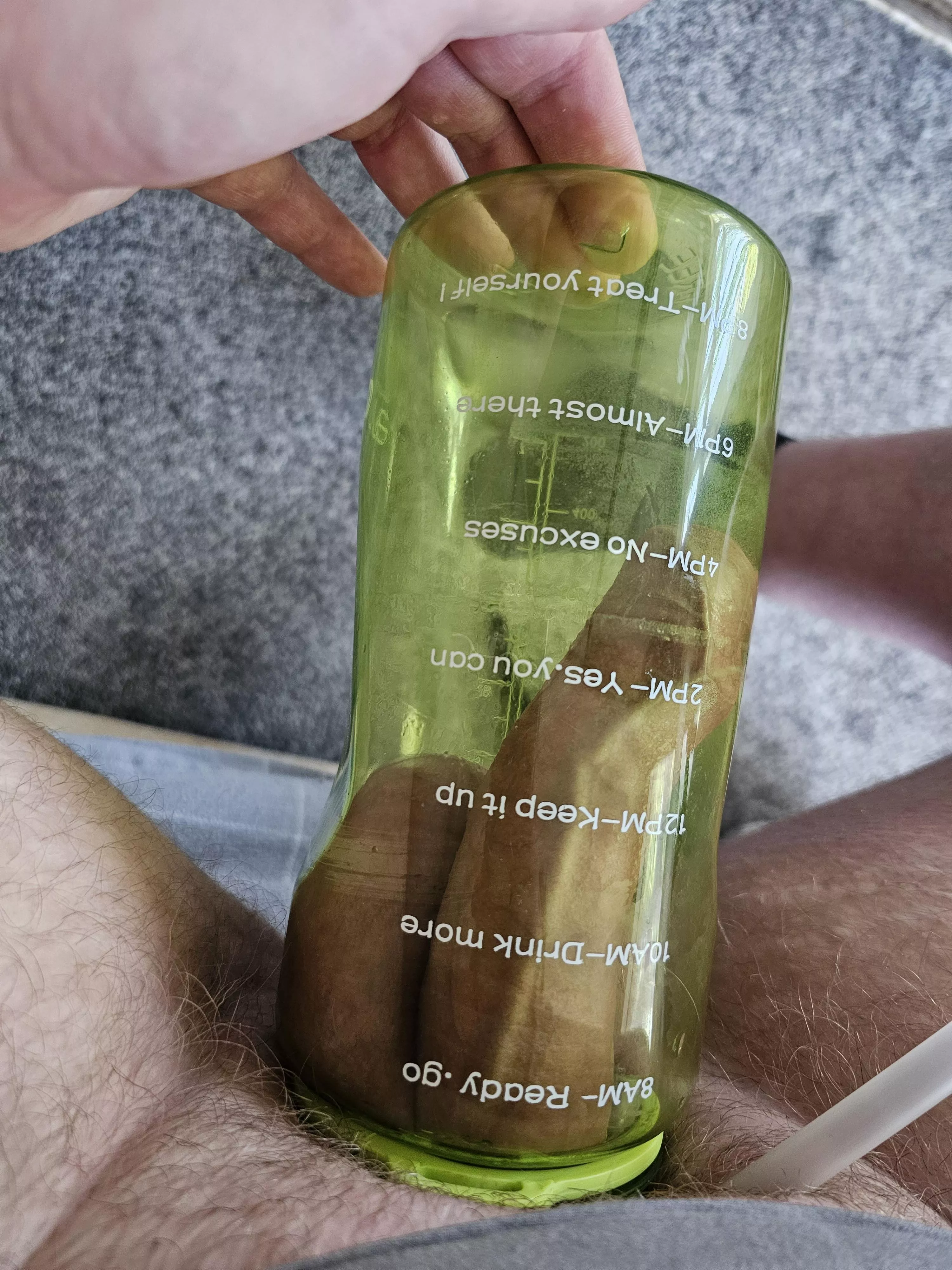 Going to attempt pumping with this old bottle, just need a good seal for it! Will be my first time pumping my already large balls :D posted by zeedrunkmonkey