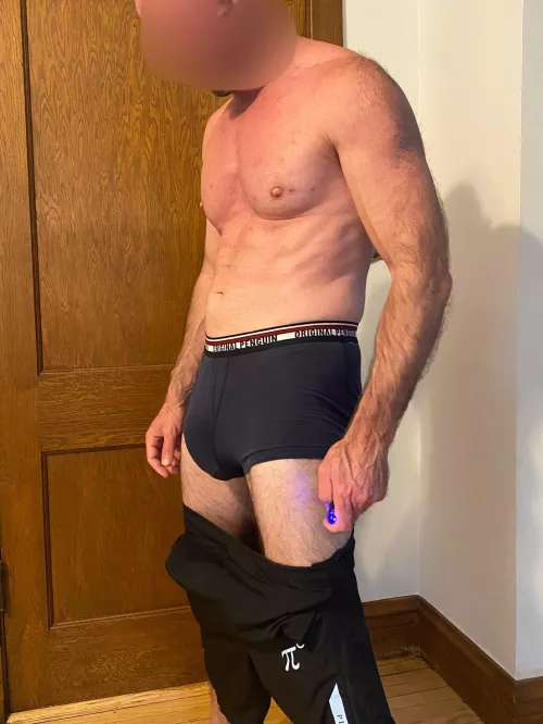 How am I supposed to workout with this thing? 🍆🤔 BWC the other big [M]EAT by BWC_MFM_Chicago