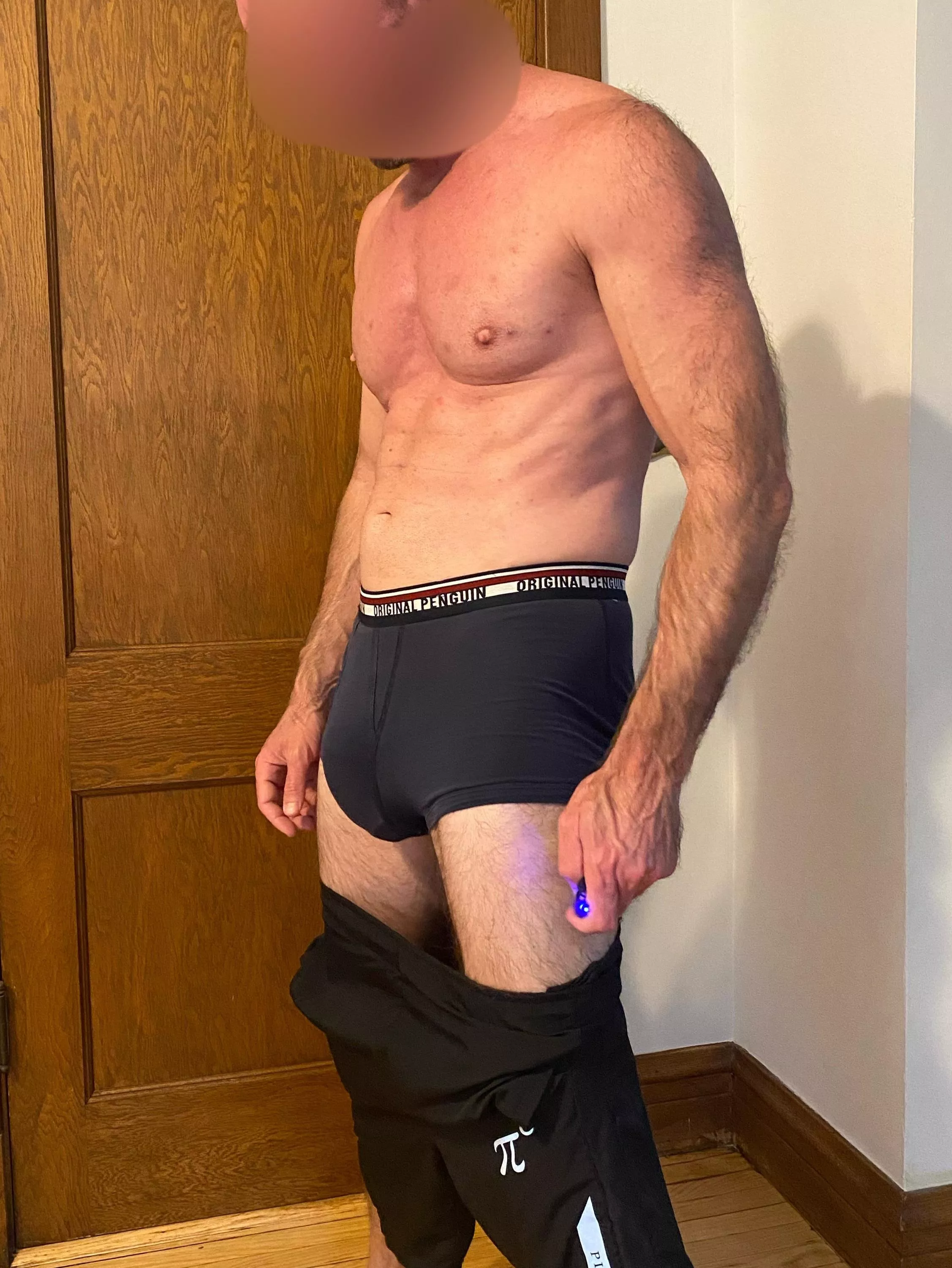 How am I supposed to workout with this thing? 🍆🤔 BWC the other big [M]EAT posted by BWC_MFM_Chicago