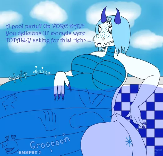 {Image} Pool Party Pudge｜1 (OC by CryoDrago) by CryoDrago