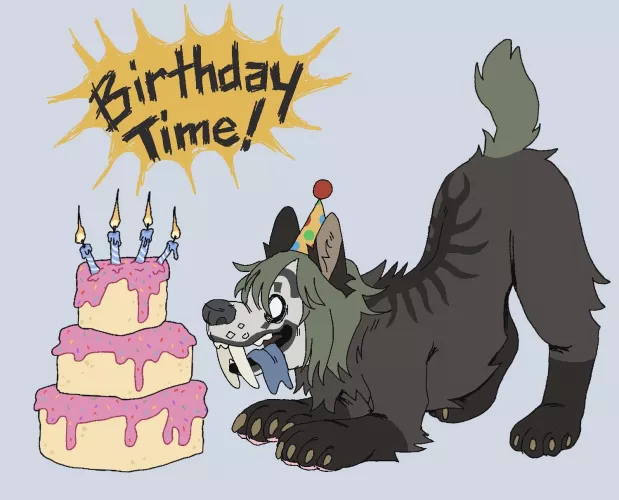 it’s my birthday ! O-o (art by me, grim.minister) by desperate_bunny