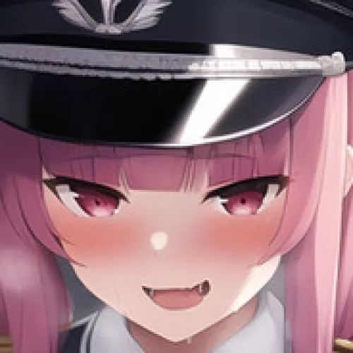 LF Color Source: 1girl, pink hair, peaked cap, open mouth by SSamapoke