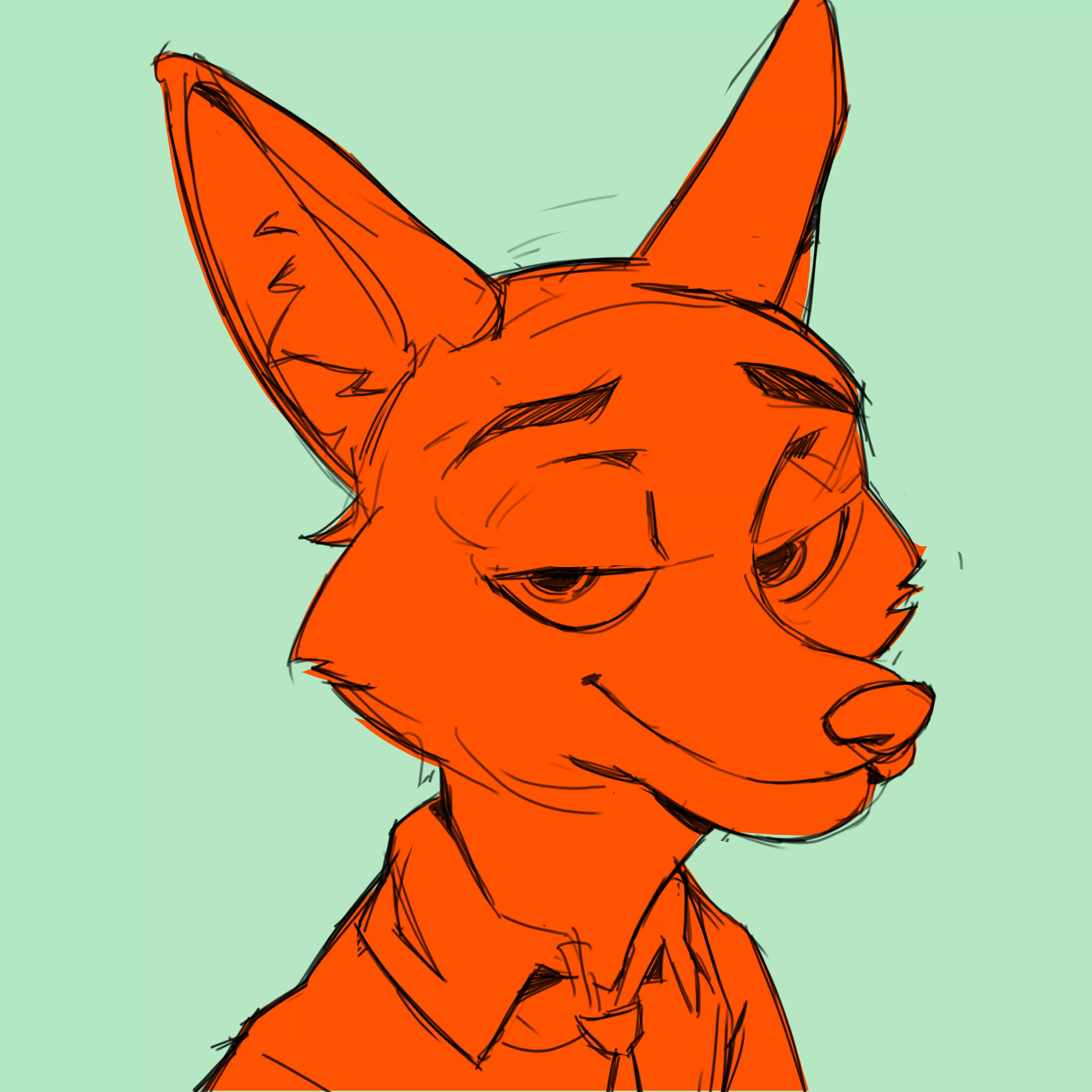 Which character in zootopia is your favorite? (Sketch by me) posted by _gudoki