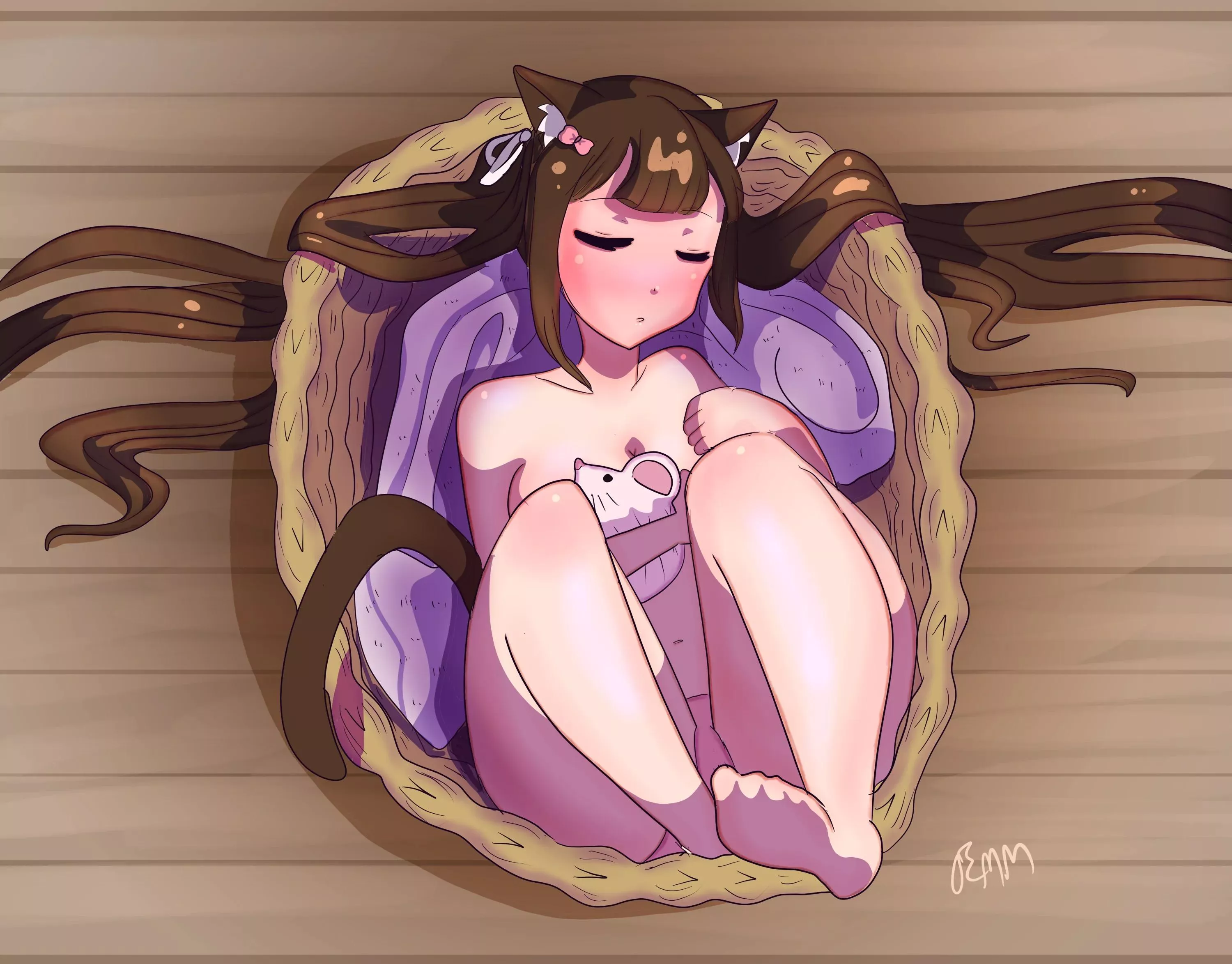 Put away the laundry! (Original) [nekopara] posted by Competitive-Rub9739