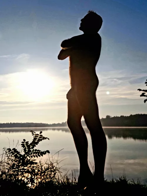 The full moon is coming, enjoy the lake at night by CharlieUL