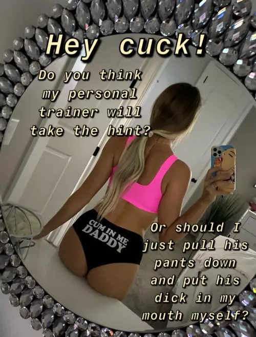 Will he take the hint? by lightfuseandrun