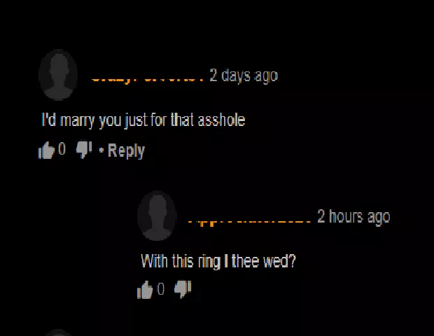 You may kiss the bride.... the bride's asshole? posted by Gratefulmale