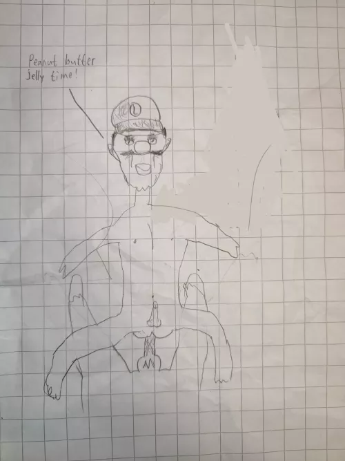 Luigi riding Mario (BeanPerson) [Super Mario Bros] by Key-Video-6482