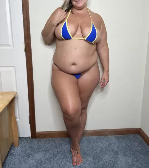 Mom bod in a tiny bikini by WynterLoveBBW