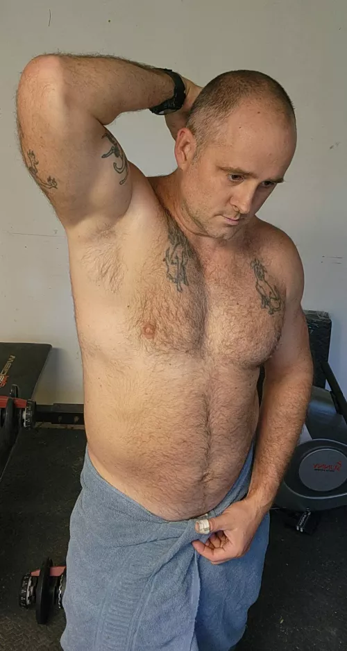 Post workout. Pre shower. by DadMoves007