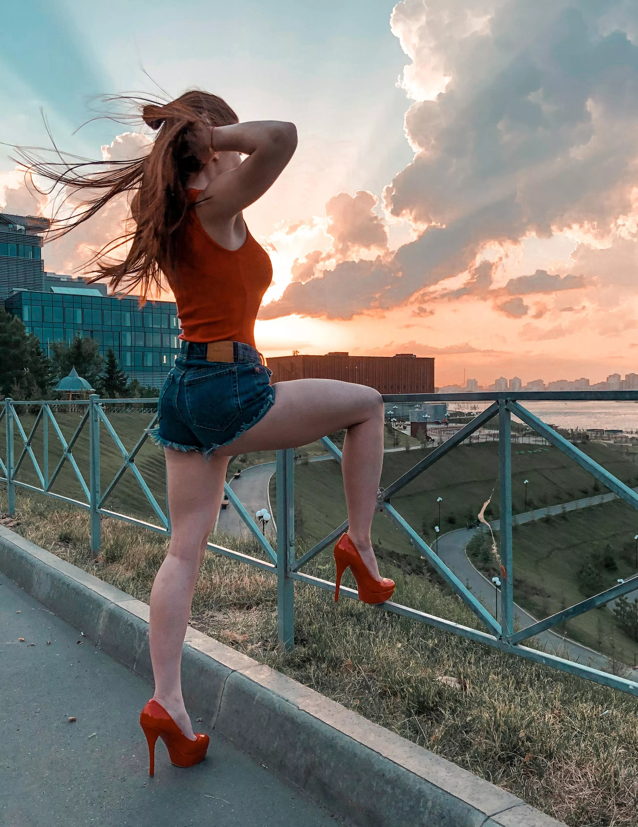 Should I keep the heels on? ❤️‍🔥 posted by MyRedFoxGirl