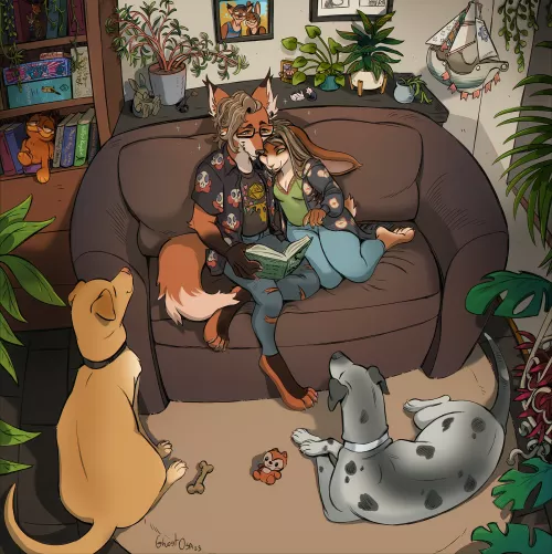 A very cozy commission I finished not so long ago! by Bhismum