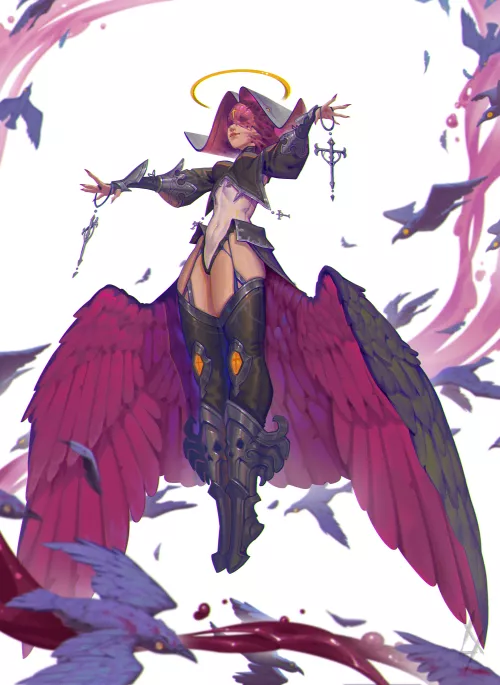 Cursed Nun, art by me by Kai0704