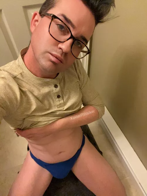 Friends didn’t know I was wearing my jockstrap the entire time we had lunch 😂 by XavierRWalker