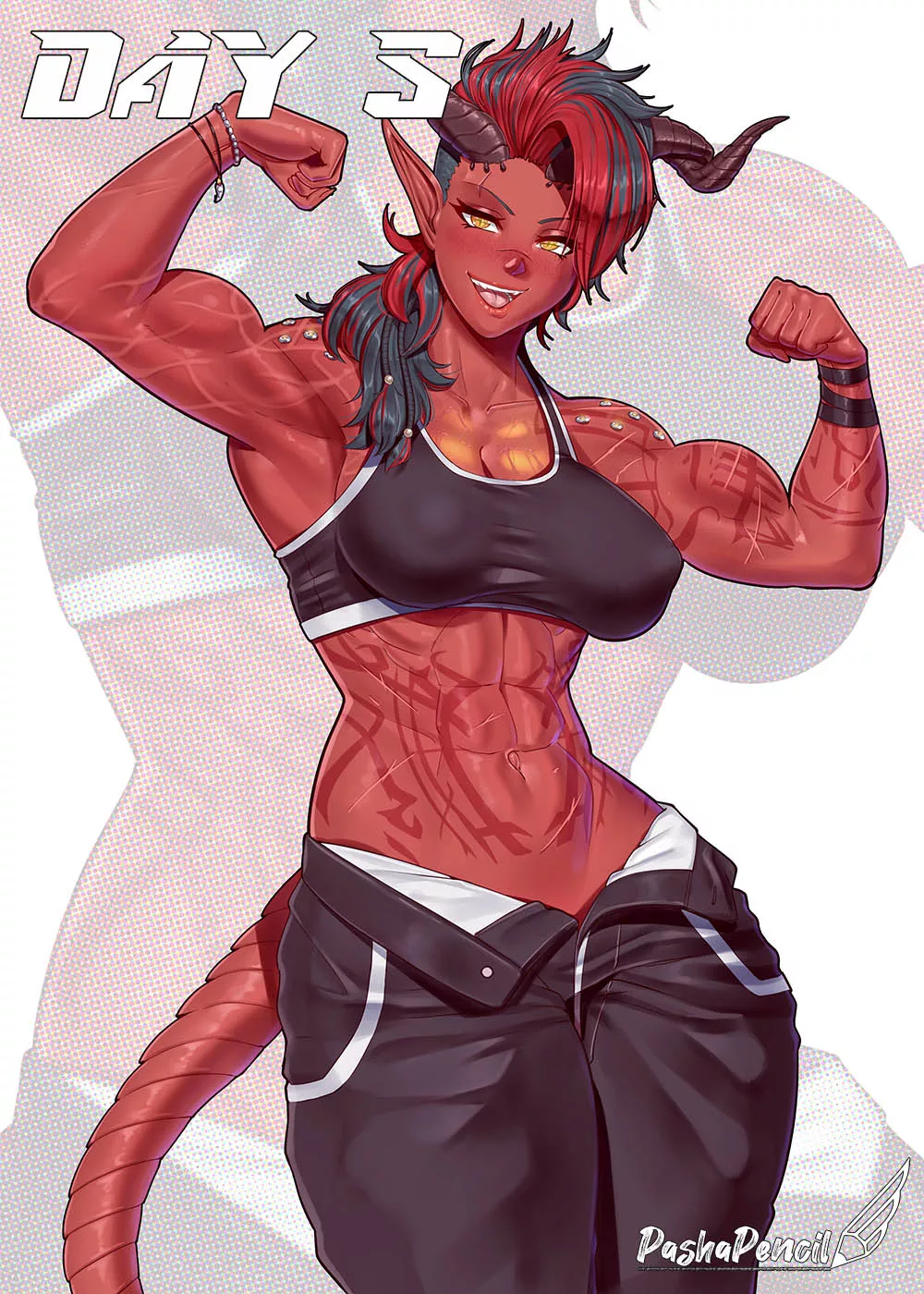 Karlach [Artist: PashaPencil] posted by ComaOfSouls