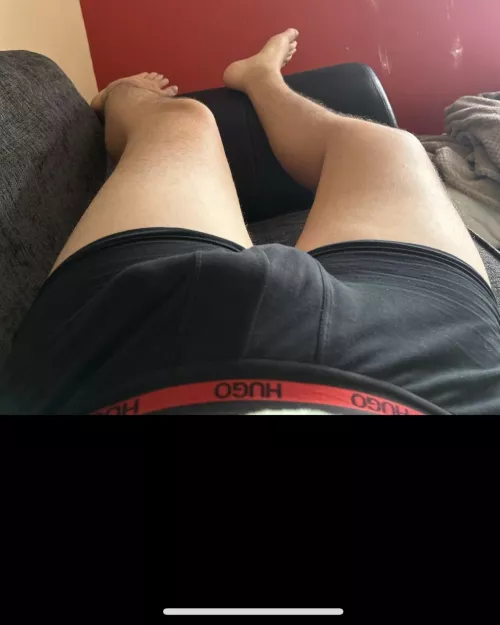 Chilling at the bros house, he’s still asleep 😴 by LessConsideration891