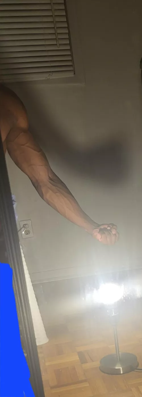 Enjoy my veiny forearm by slimblackmenace