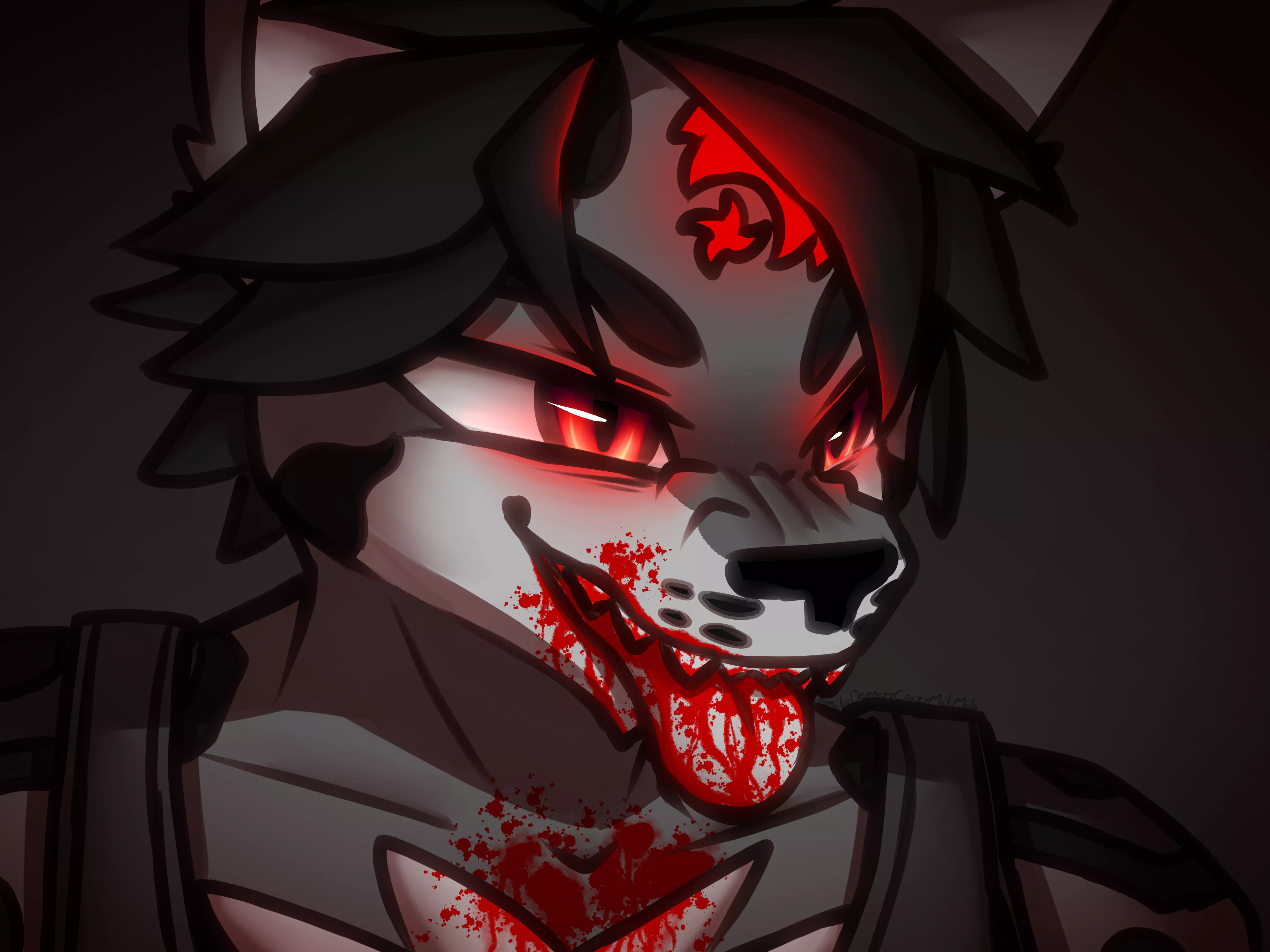 [For Hire] [TW: Blood] Red Liquid (Art and Hex (c) Me) posted by CrazyMeliMelo