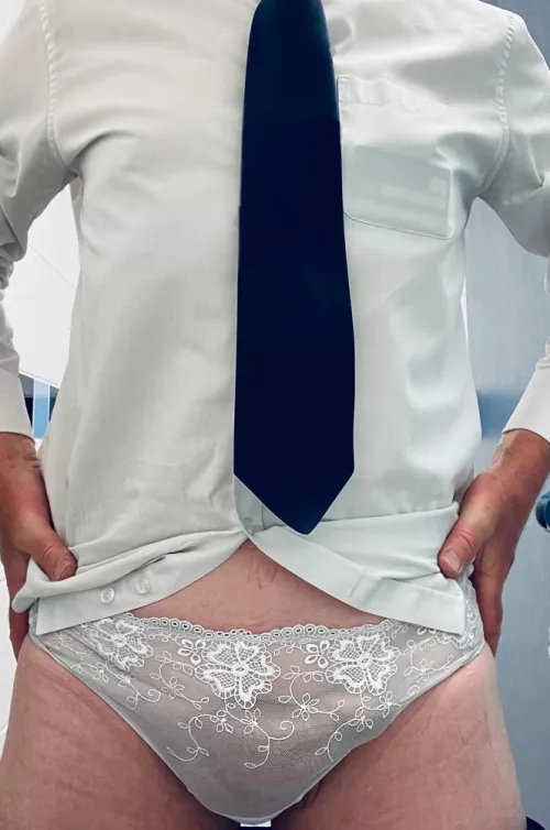 I'm wearing my wife's panties to the office! by mary_mcqueen