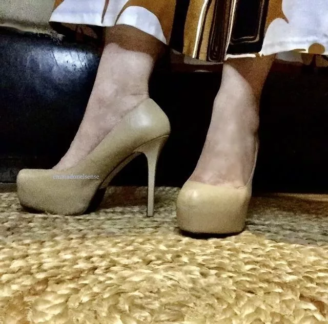 My go to heels. They go with just about everything. posted by emmadonelsense