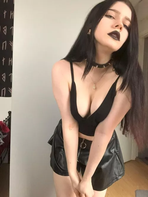 Would I look better with implants or is this enough to be a big tiddy goth? by cyanidemapping