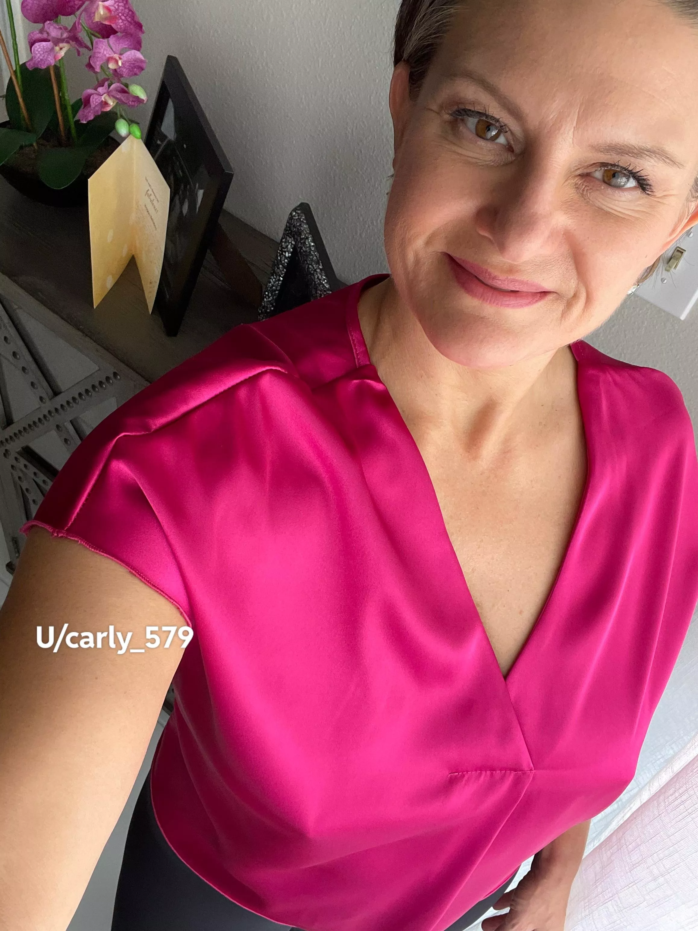 A silk shirt feels so good on my braless nipples. posted by Carly_579