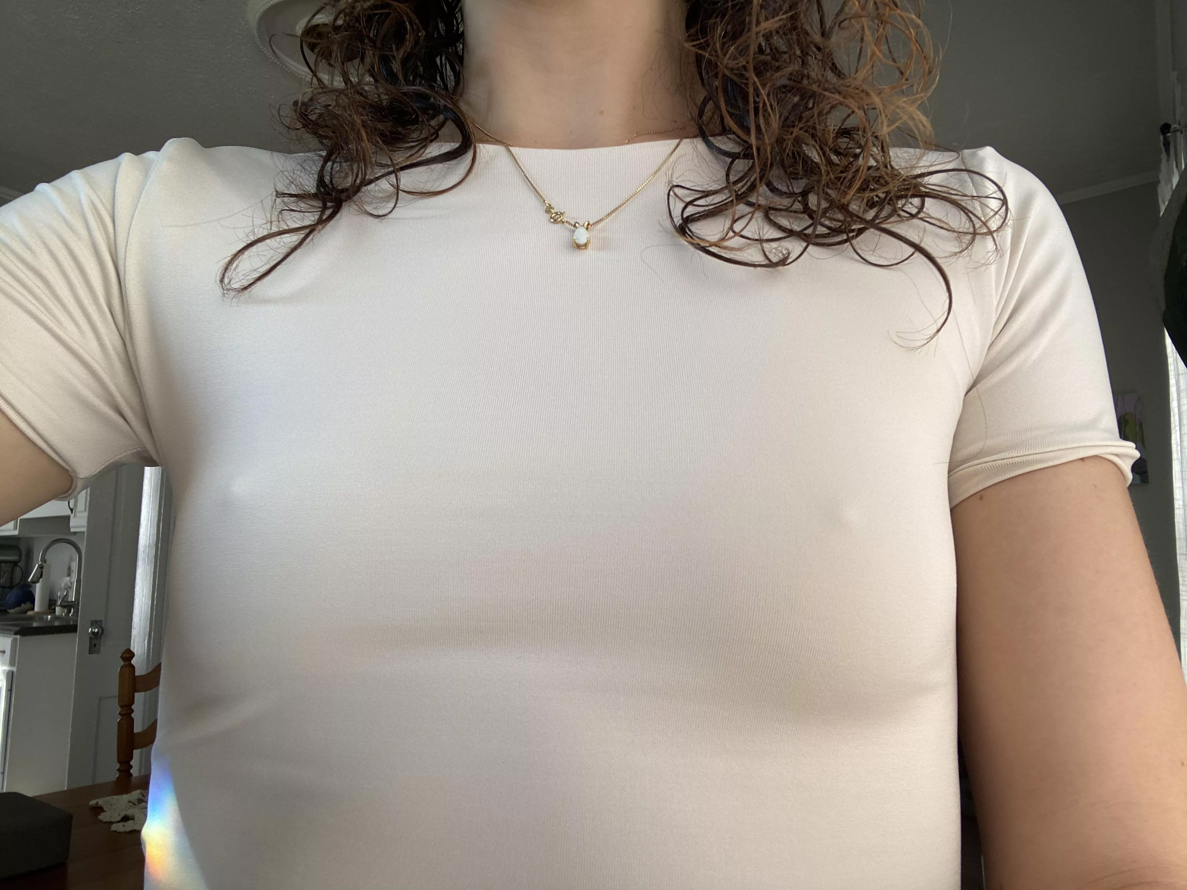 Braless t shirt posted by realbarefootbabe