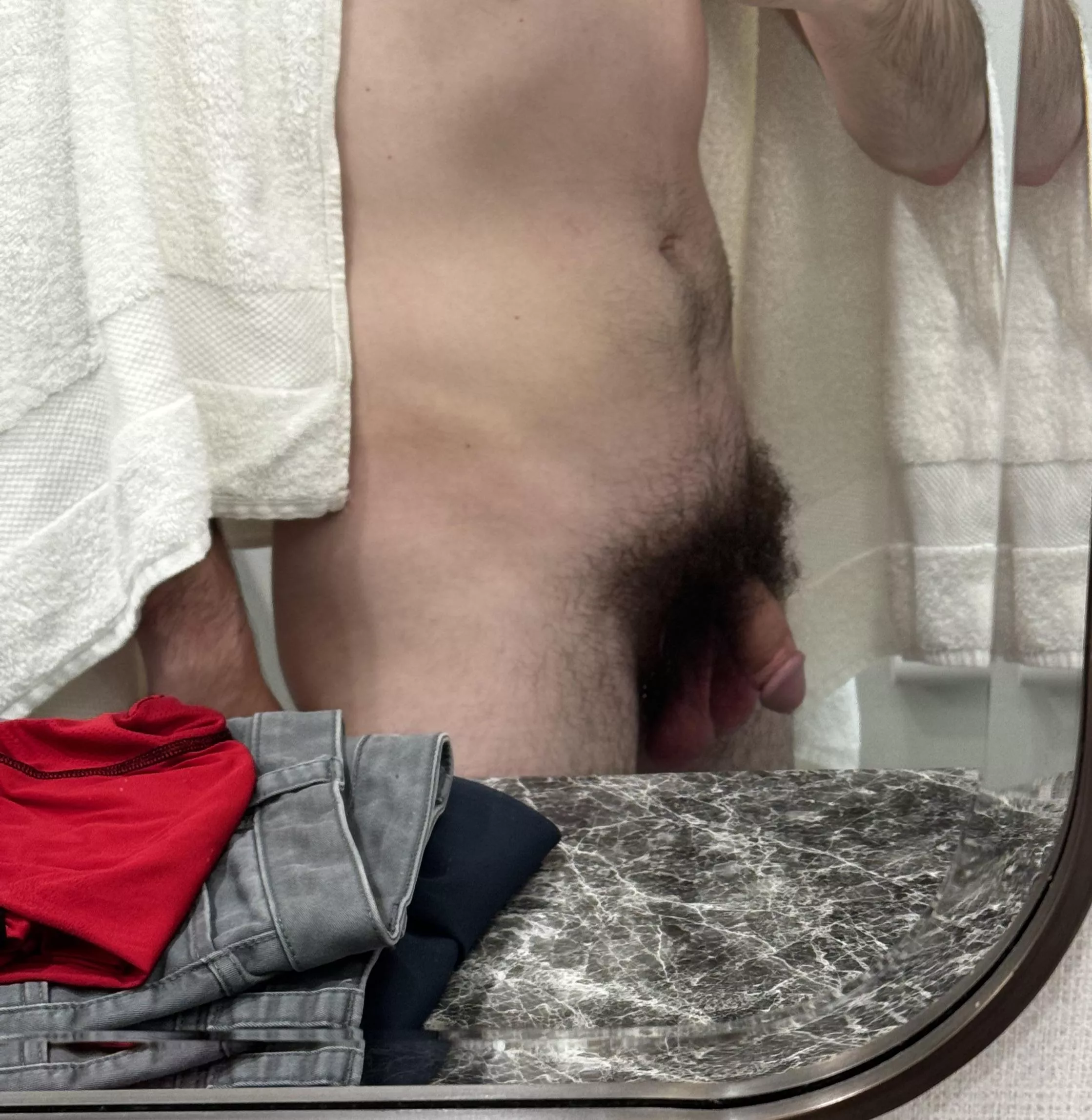 Even though my dick looks small my bush looks huge posted by lovemanhood