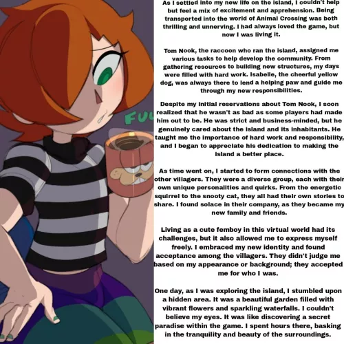 frag new life ep: 1 [wholesome] [First Person POV] [No Sex] [Confession] [Building Up Into Sex] [Writer: @SkyBull24153157 On twitter] [Femboy] [male POV] [Artist: captain_kirb] [Animal crossing] [Video game] [Gamer boy] by lordperiwinkle45