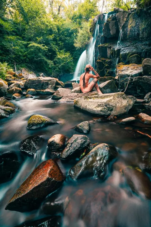 I love waterfall, and you? by Flintpirate