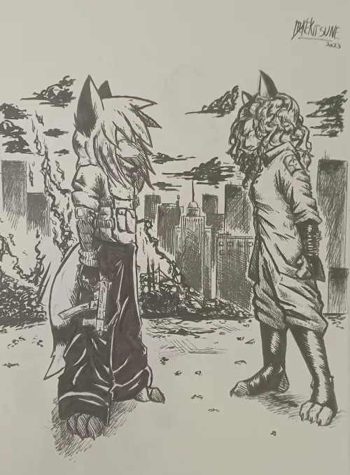 Nemesis (art by me) by powermikekitsune