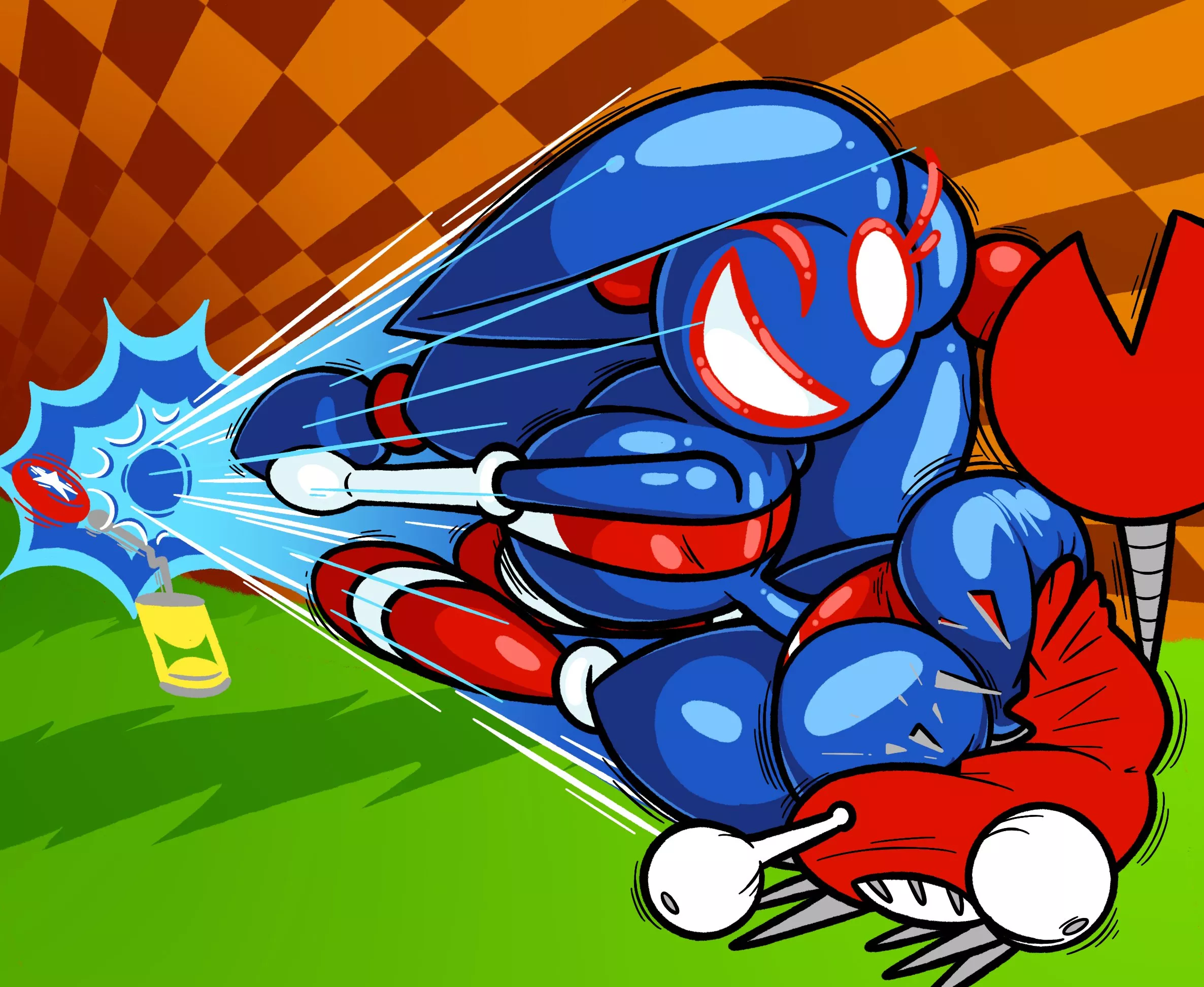 Sonic discovering the benefits of being made out of solid rubber. (@FrostLock63) posted by Able_Health744