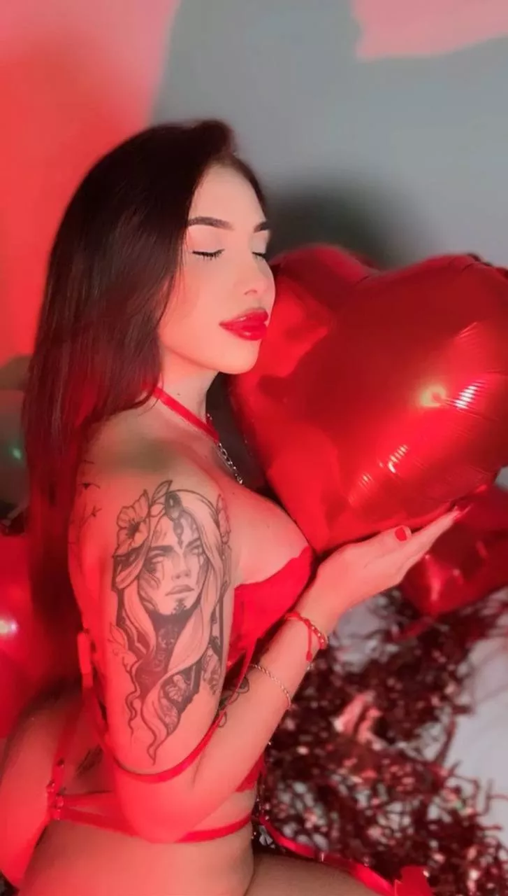 Your hot chick in red lingerie:) posted by steady_handsgg