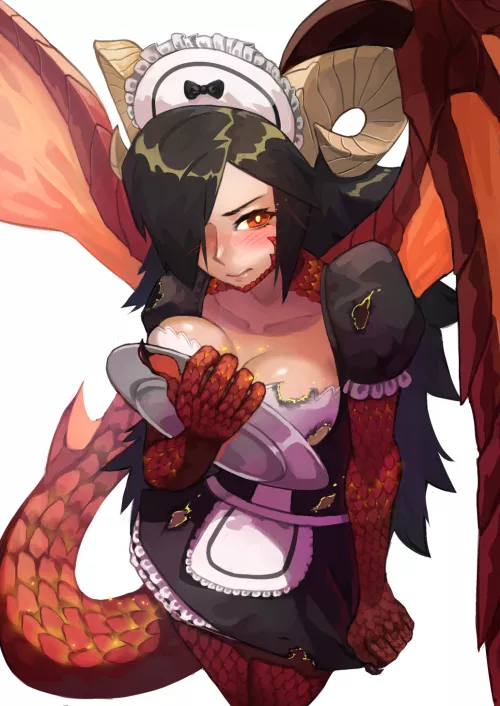 Fire+Maid Clothes=Working On A Dead Line by Optimal_Matter_8753