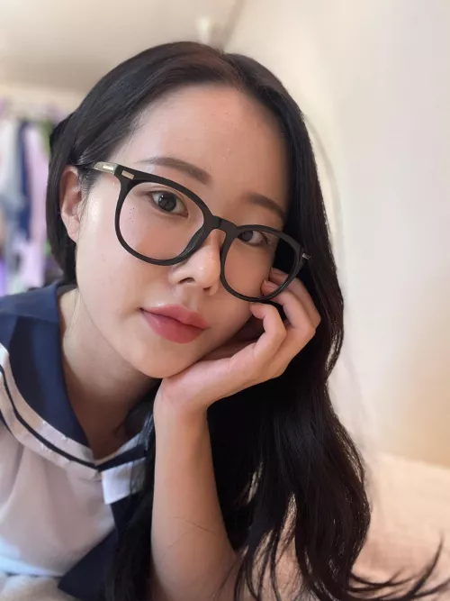 I'm getting used to my face wearing glasses by Amelie_QA