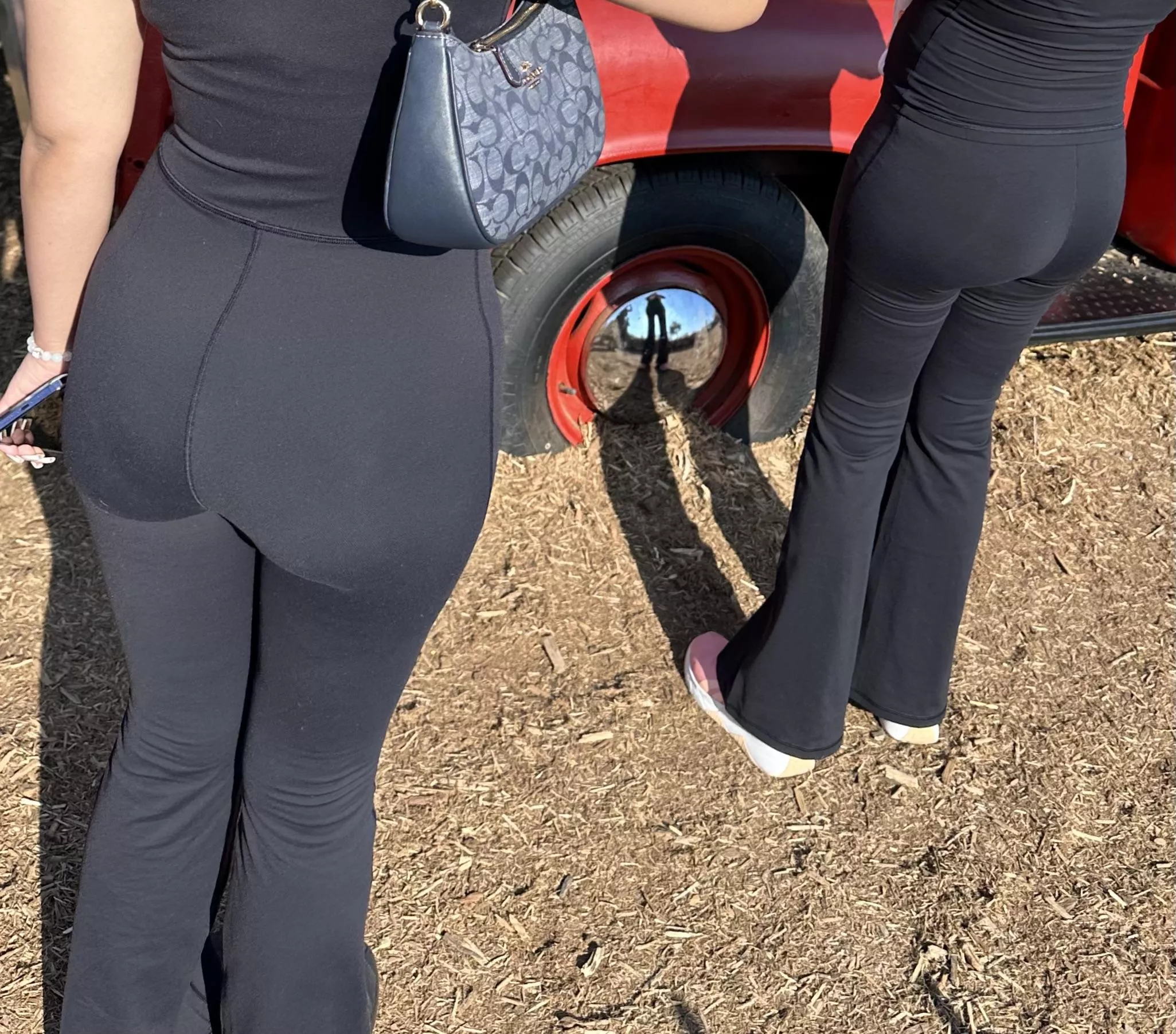 My wife and her sister. They were talking about whose ass looks nicer and told me to take a picture. Tonight I get to bang both of them together. Which ones ass do you think is nicer? Left (wife’s younger sister), right (my wife). posted by deepfuckinpockets