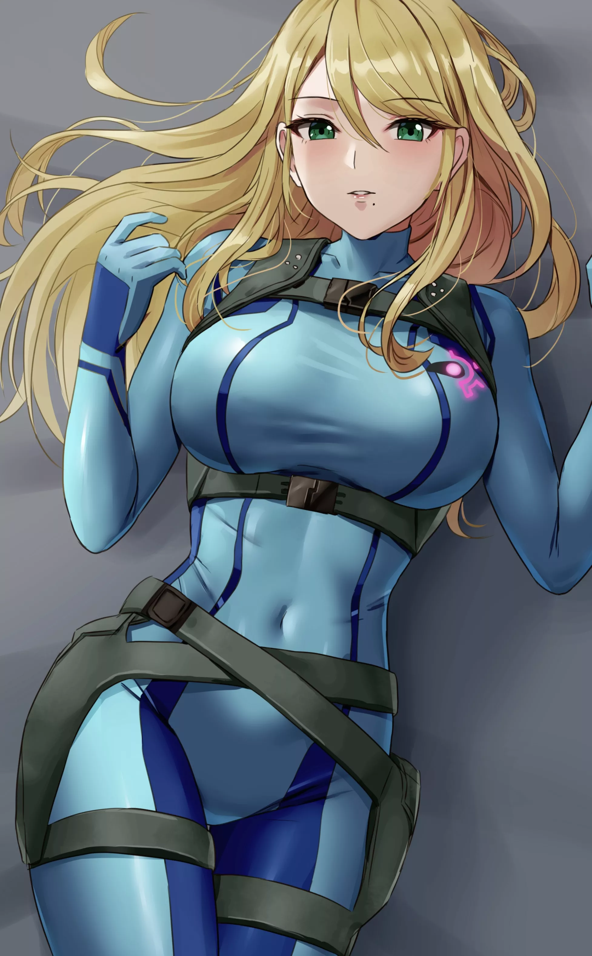 Samus with her Hair Down[Metroid] posted by CheetahSperm18
